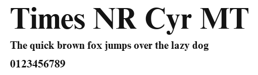 Times NR Cyr MT Preview