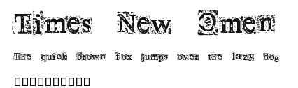 Times New Omen Preview