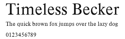 Timeless Becker Preview