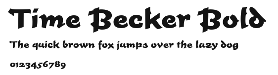 Time Becker Bold Preview
