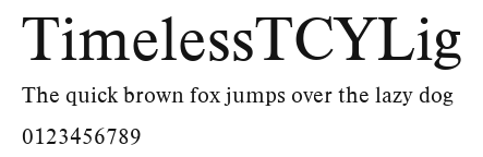 TimelessTCYLig Preview