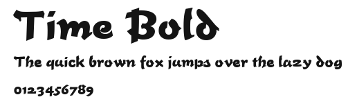 Time Bold Preview