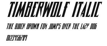 Timberwolf Italic Preview