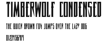 Timberwolf Condensed Preview