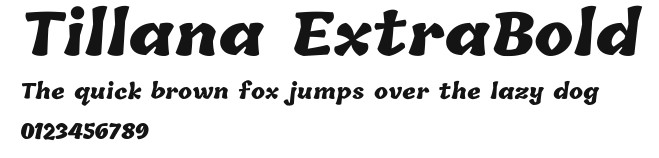 Tillana ExtraBold Preview