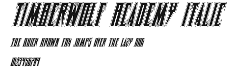 Timberwolf Academy Italic Preview