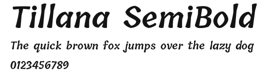 Tillana SemiBold Preview
