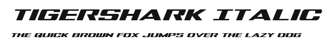 Tigershark Italic Preview