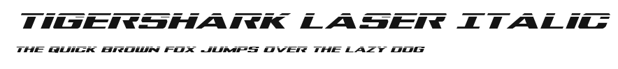 Tigershark Laser Italic Preview