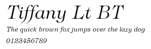 Tiffany Lt BT Preview