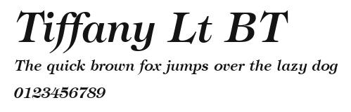 Tiffany Lt BT Preview