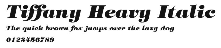 Tiffany Heavy Italic Preview
