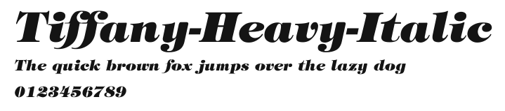Tiffany-Heavy-Italic Preview