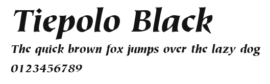 Tiepolo Black Preview