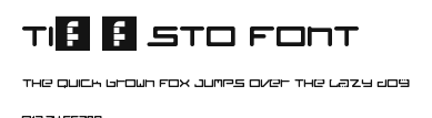 Tiësto Font Preview