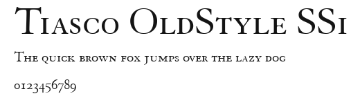 Tiasco OldStyle SSi Preview