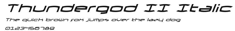 Thundergod II Italic Preview