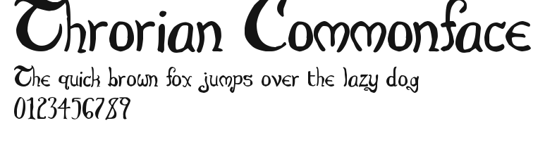 Throrian Commonface Preview
