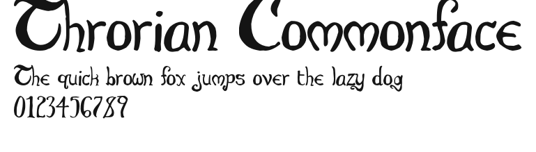 Throrian Commonface Preview