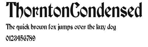 ThorntonCondensed Preview