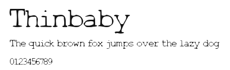 Thinbaby Preview
