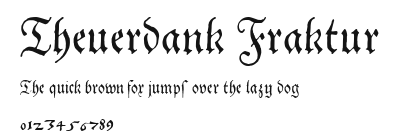 Theuerdank Fraktur Preview