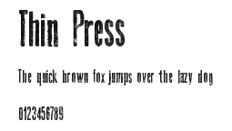 Thin Press Preview