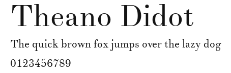 Theano Didot Preview