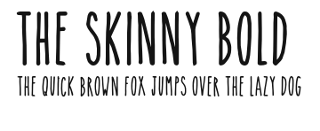 The Skinny bold Preview