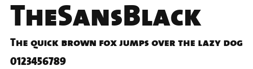 TheSansBlack Preview
