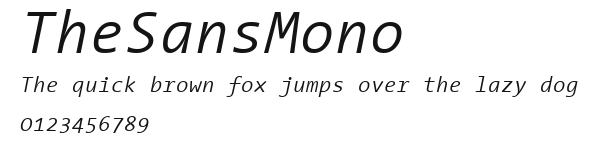 TheSansMono Preview