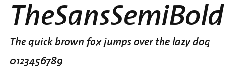 TheSansSemiBold Preview