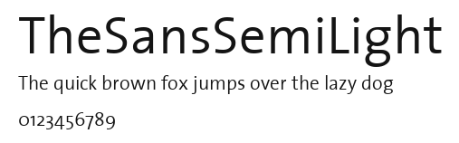 TheSansSemiLight Preview