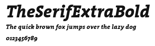 TheSerifExtraBold Preview