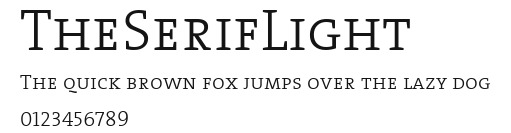 TheSerifLight Preview
