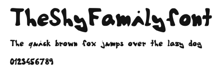 TheShyFamilyfont Preview