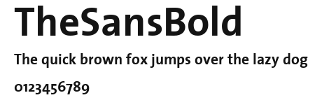 TheSansBold Preview