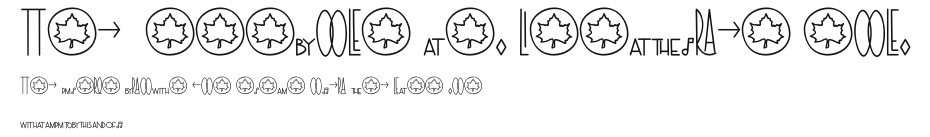 The  Symbols and Ligatures Bold Preview