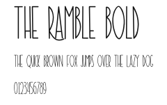 The Ramble Bold Preview