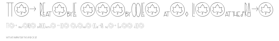 The Rambl Symbols and Ligatures Preview