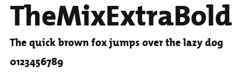 TheMixExtraBold Preview