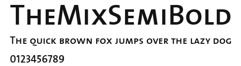 TheMixSemiBold Preview