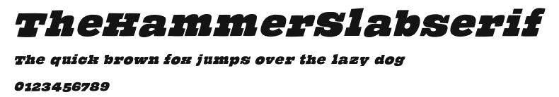 TheHammerSlabserif Preview
