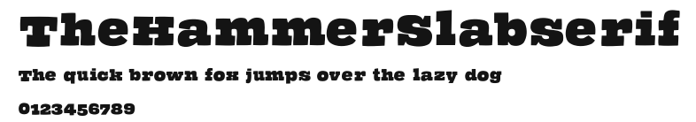 TheHammerSlabserif Preview