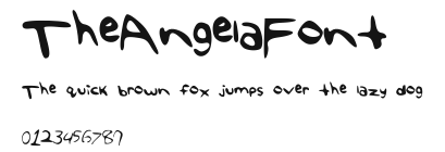 TheAngelaFont Preview