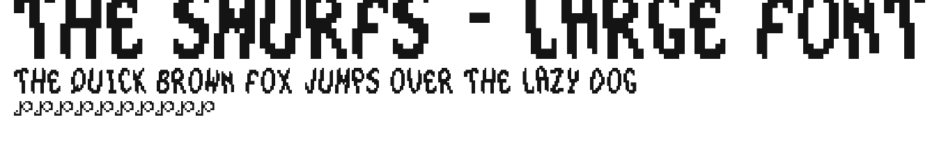 The Smurfs - Large Font Preview