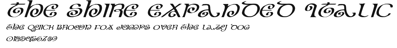 The Shire Expanded Italic Preview