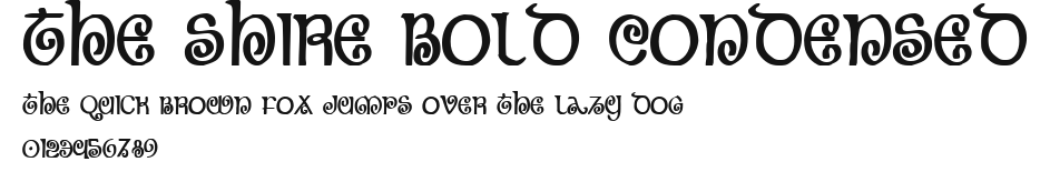 The Shire Bold Condensed Preview