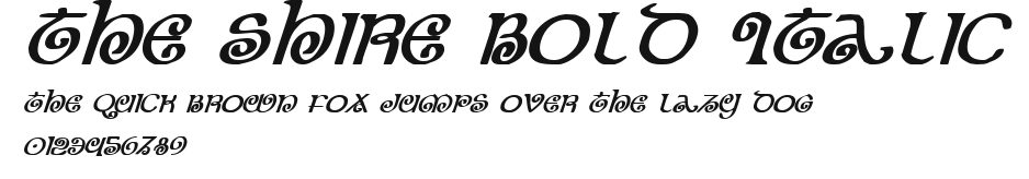 The Shire Bold Italic Preview