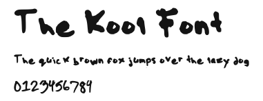 The Kool Font Preview